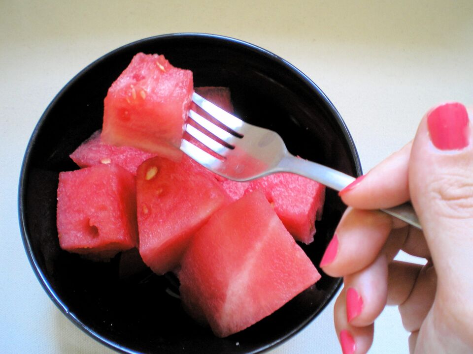 O principio de funcionamento da dieta do melón de auga